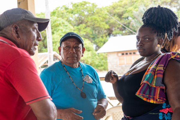 Representatives of Galibi and Saamaka territories