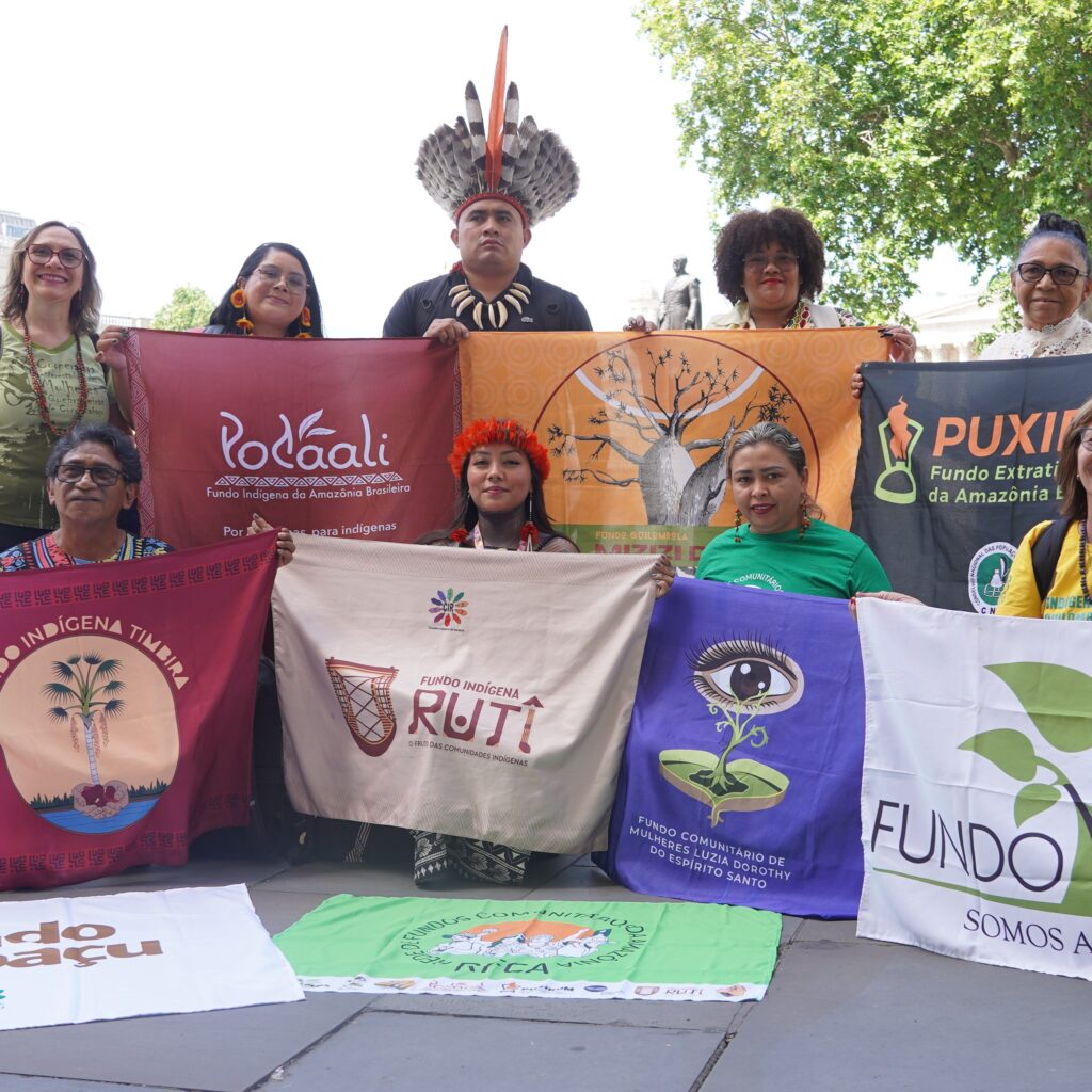Territorial leaders from Brazil, representing the Rede de Fundos Territoriais da Amazônia at LCAW
