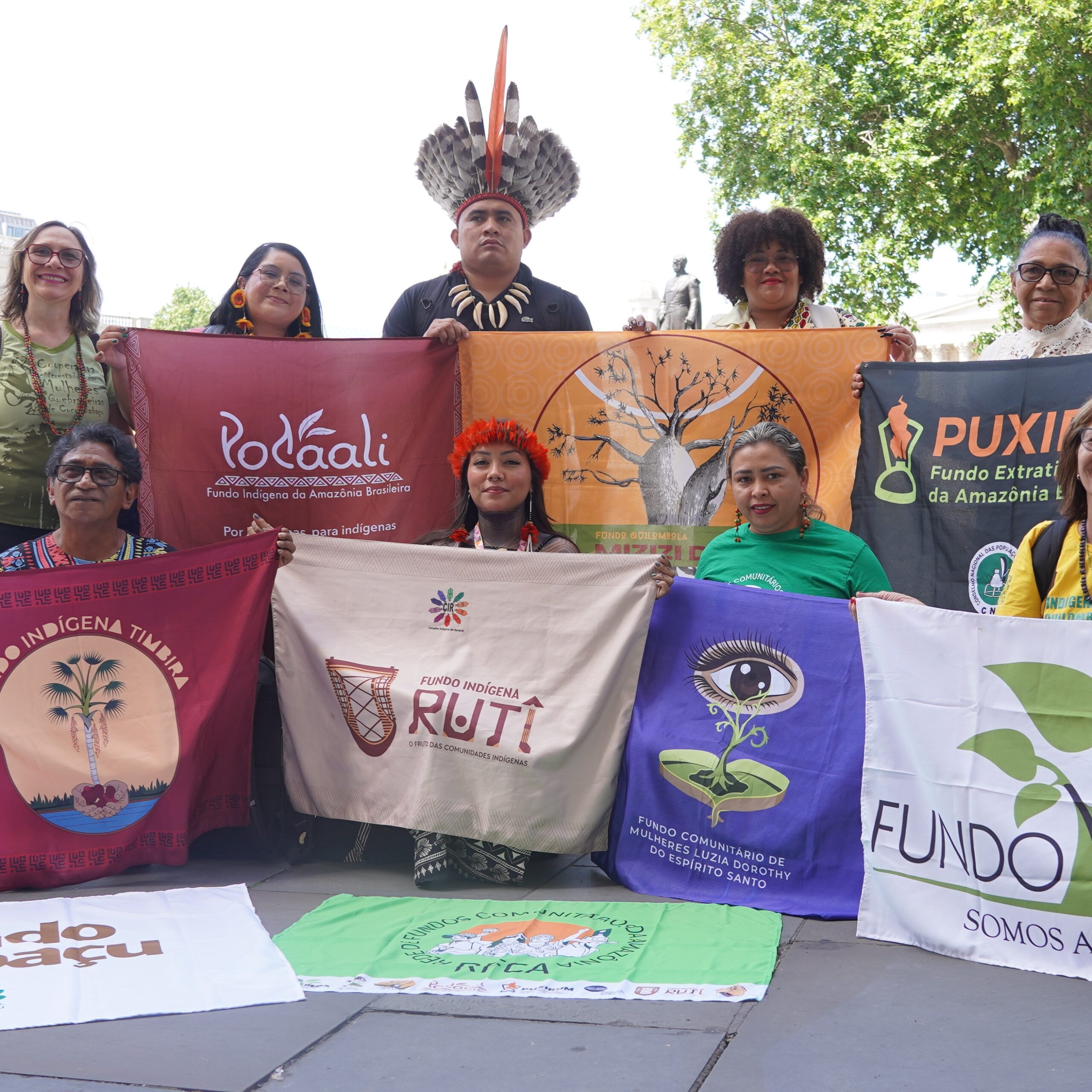 Territorial leaders from Brazil, representing the Rede de Fundos Territoriais da Amazônia at LCAW